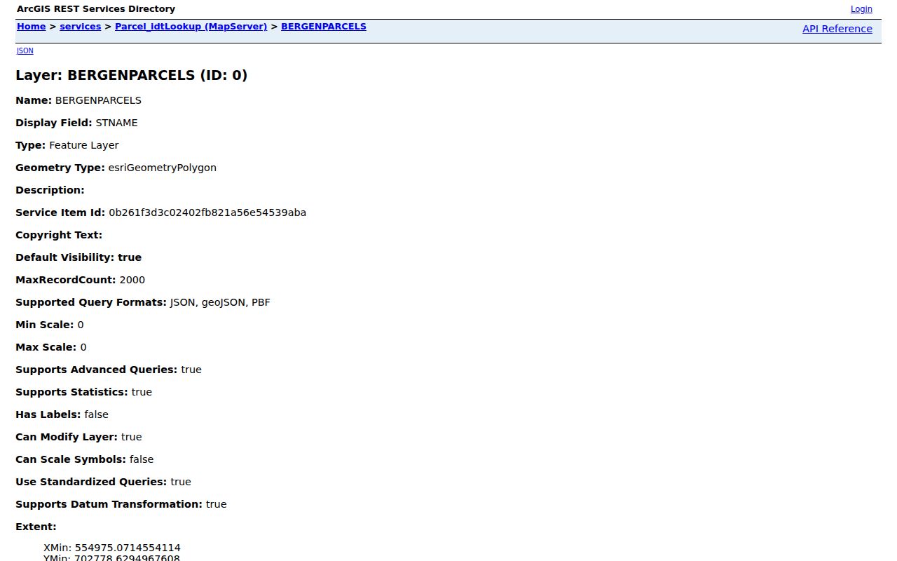 Paramus neighbors Bergen parcel ID layer for adjacent legal identifiers