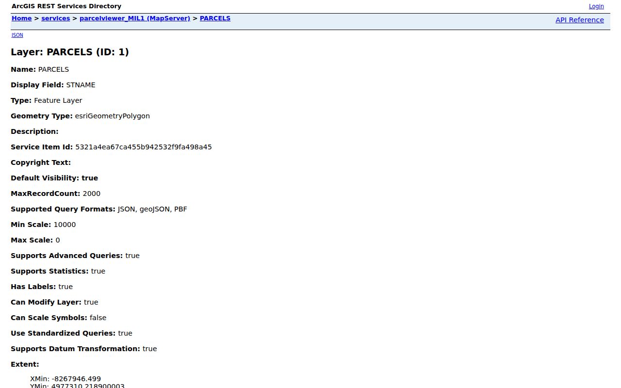 Paramus neighbors Bergen parcel layer metadata and queryable fields